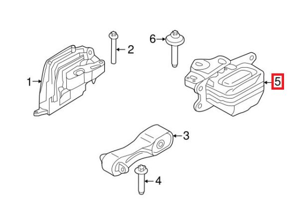 NEW GENUINE BMW 1 2 X1 X2 SERIES MINI R54 R55 R56 RUBBER MOUNTING 22316853449 - Image 2