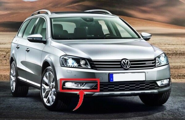 NEW GENUINE VOLKSWAGEN VW PASSAT B7  FRONT CHROME BUMPER GRILLE RIGHT N/S 3AA854662A9B9 - Image 2