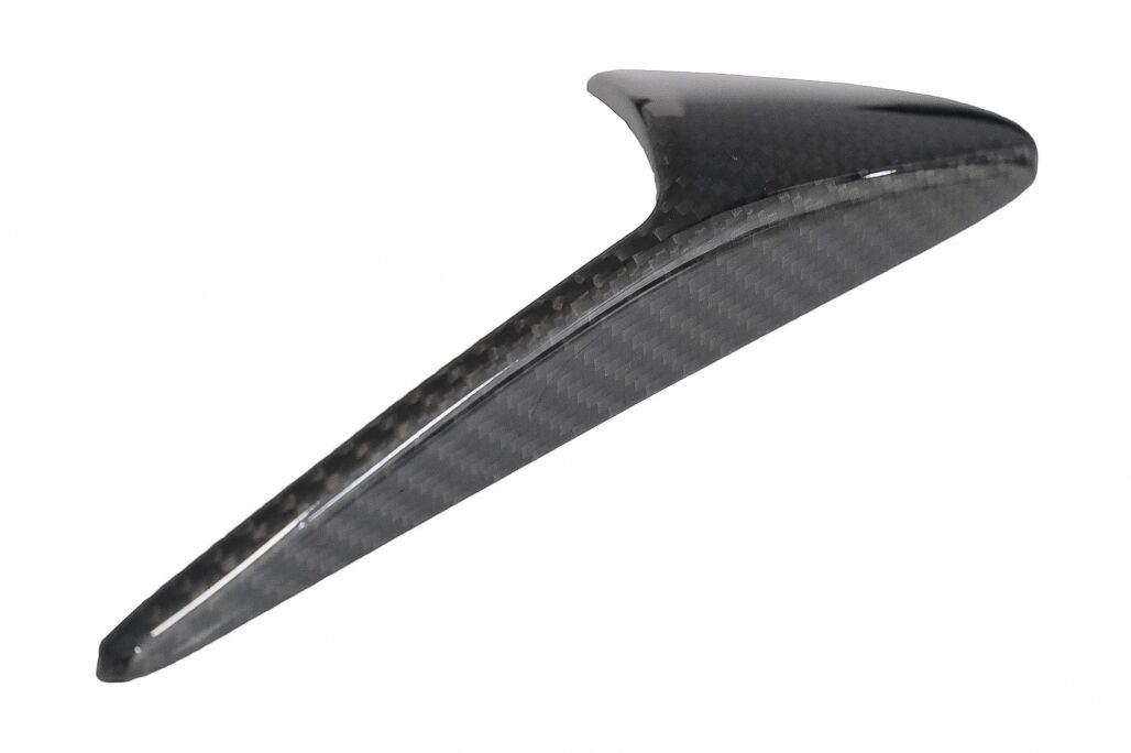 Add-on Trunk Spoiler Cap Wing and Turn Signal Covers Side Markers with AutoPilot 2 or greater suitable for Tesla Model X (10.2016-up) Real Carbon - Image 11