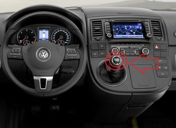 NEW GENUINE VW TRANSPORTER T5 03-10 6-SPEED SHIFT GEAR KNOB COVER BADGE - Image 2