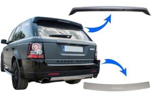 Roof Spoiler with Bumper Foot Plate suitable for Range Rover Sport L320 (2010-2013) Aubiography Design