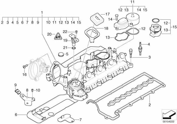BMW NEW 1 3 5 6 7 X3 X5 GENUINE OIL FILTER ENGINE BAY CAP FOR OIL FILLER 11127509328 - Image 2