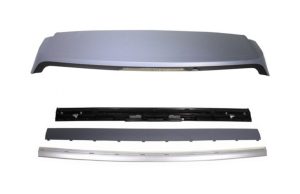 Roof Spoiler with Kit Rear Trunk Tailgate Silver suitable for Land Range Rover Sport L320 (2005-2009) Autobiography Design