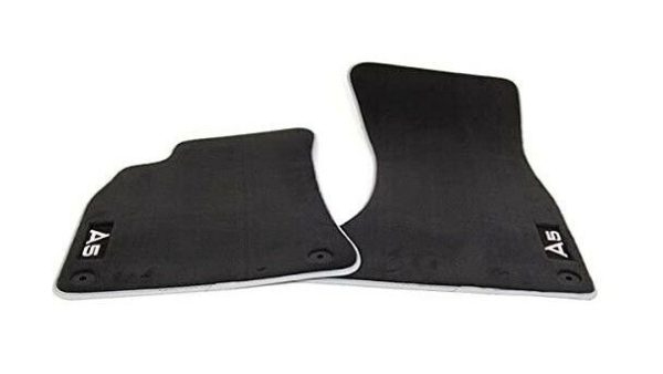 NEW GENUINE AUDI A5 08-17 FRONT BLACK TEXTILE FLOOR MATS LHD 8T20612766PS