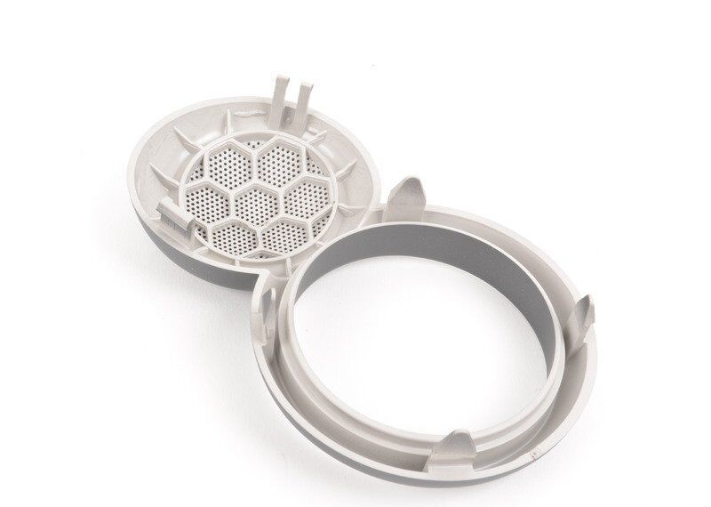 NEW MINI GENUINE R52 LEFT COVER FOR DOOR OPENER SPEAKER GRILLE GUN METAL GRAY 51419124127 - Image 3