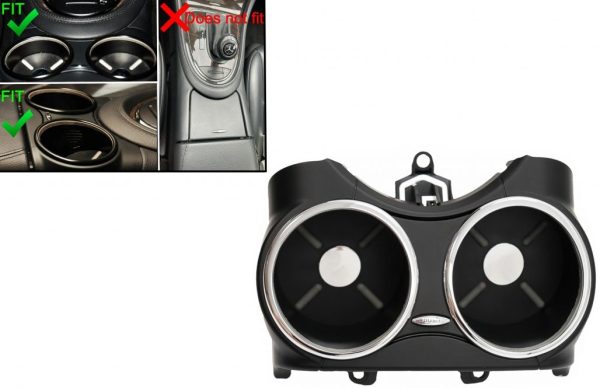 Front Dual Cup Holder suitable for Mercedes Benz CLS C219 W219 (2003-2010) Black - Image 10