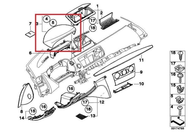 BMW NEW GENUINE 1 SERIES E81 E87 E88 E82 INSTRUMENT PANEL COVER TOP LHD 51456989722 - Image 2