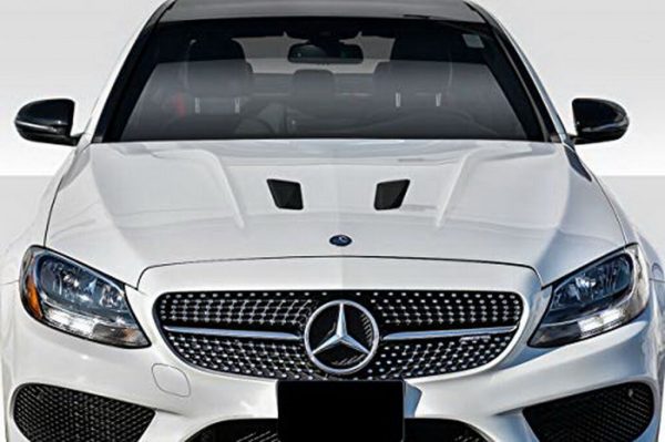 Front Hood Bonnet Suitable for Mercedes C-Class W205 S205 C205 A205 (2014-Up) GT Design - Image 11