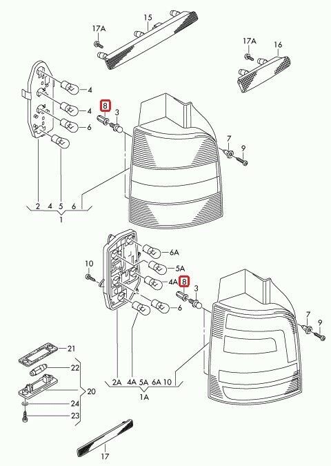 NEW GENUINE VW AMAROK CADDY LUPO POLO TRANSPORTER RIVETTED CAP NUT N90453703 - Image 2