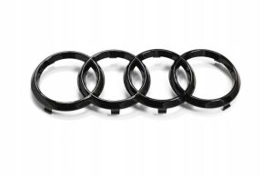 NEW GENUINE AUDI A3 A4 A5 FRONT RADIATOR GRILLE EMBLEM BADGE BLACK RINGS 8W0071801