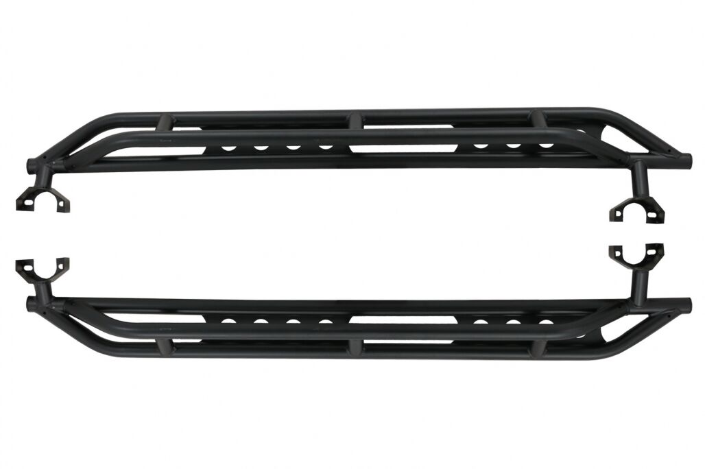 Running Boards Side Steps Nerf Bars suitable for Jeep Wrangler Rubicon JK (2007-2017) 4 Doors Iron - Image 4