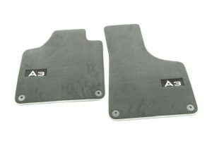 NEW GENUINE AUDI A3 09-13 FRONT PREMIUM BLACK TEXTILE FLOOR MATS LHD 8P1061275PMNO