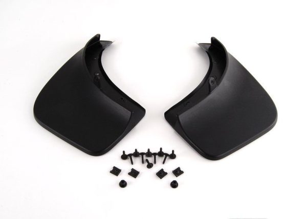 NEW GENUINE VW TOUAREG 11-16 REAR MUD FLAPS SPLASH GUARD PAIR 7P0075101