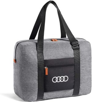 Genuine Audi Foldable Carry Bag/ Handbag. Light Grey. 40 liters