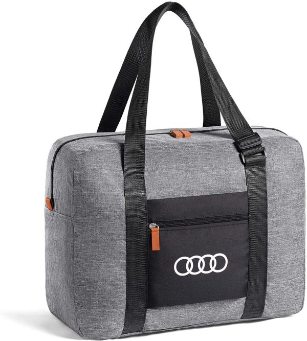 Genuine Audi Foldable Carry Bag/ Handbag. Light Grey. 40 liters