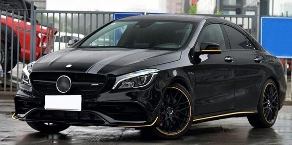 Set Sticker Side Decals & Upper Bonnet Roof Tailgate & Sticker Mirror Dark Grey suitable for MERCEDES C205 Coupe A205 Cabriolet (2014-2016) A45 Design Edition 1 - Image 10