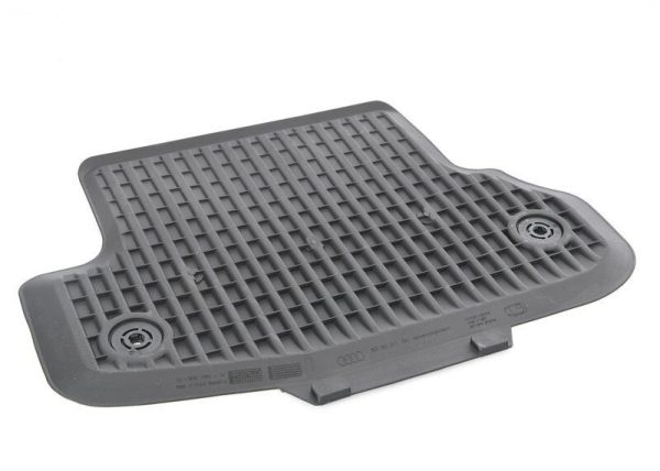 NEW GENUINE AUDI A5 S5 RS5 COUPE 2017- REAR BLACK RUBBER ALL WEATHER FLOOR MATS 8W7061511041 - Image 3