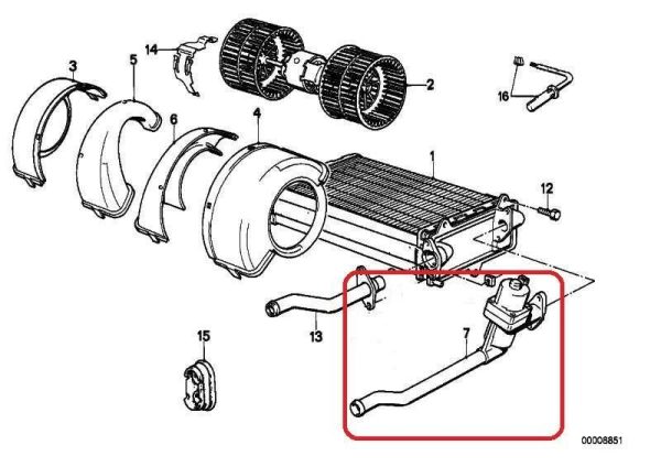 NEW GENUINE 3 SERIES E30 PETROL ENGINE HEATER CONTROL WATER VALVE 64111386706 - Image 2