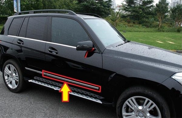NEW GENUINE MERCEDES BENZ MB GLK CLASS X204 FRONT DOOR CHROME MOULDING RIGHT O/S A2047200680 - Image 2