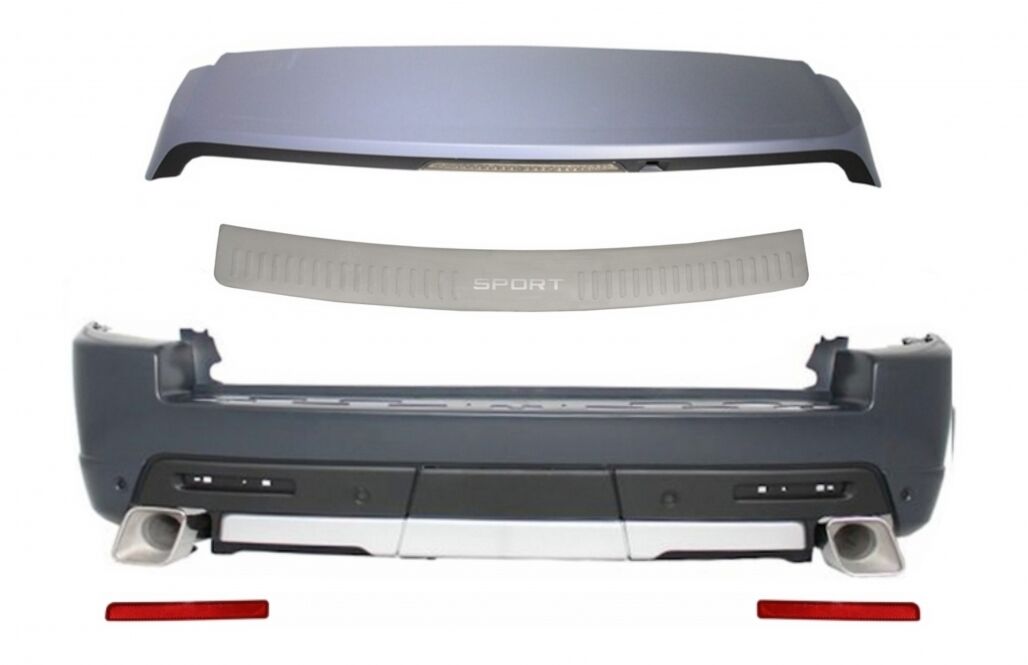 Rear Bumper with Foot Plate and Roof Spoiler suitable for Land Rover Range Rover Sport (2005-2009) L320 Autobiography Design