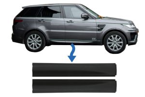 Front Lower Door Moldings suitable for Land Rover Range Rover Sport L494 (2013-up) Black
