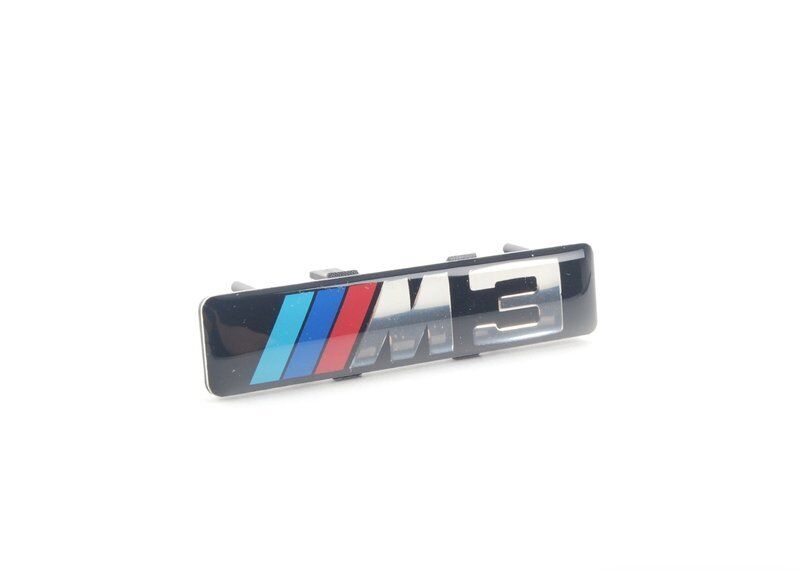 NEW GENUINE BMW 3 SER E46 M3 FRONT WING GRILLE M3 EMBLEM WITH SUPPORTING PLATE 72127900605 - Image 4