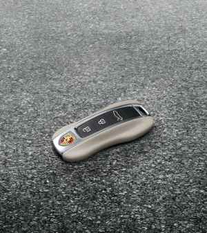 New car key with  leather elements for Porsche