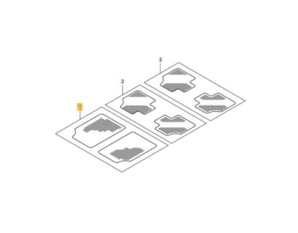 NEW GENUINE FORD GALAXY S-MAX WA6 2006-2012 FRONT RUBBER FLOOR MATS RHD 1383093 - Image 2