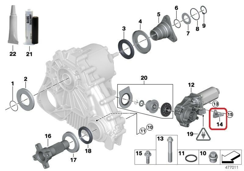 BMW NEW GENUINE E90 E91 E92 E60 E61 E83 E53 RESISTOR FOR TRANSFER CASE MOTOR 27107557345 - Image 2