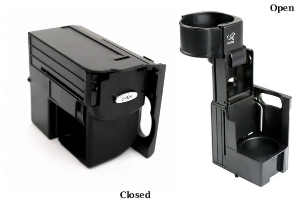 Center Console Cup Holder suitable for Mercedes Benz CLS W219 (2003-2010) E-Class W211 S211 (2002-2009) Black - Image 3