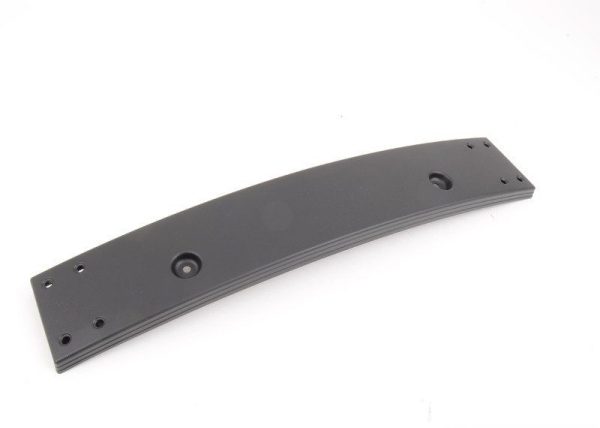 NEW GENUINE PORSCHE 997 TURBO 07-10 FRONT BUMPER BLACK NUMBER PLATE HOLDER 9977011050101C