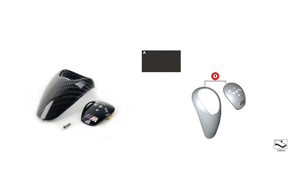 NEW GENUINE BMW M PERFORMANCE CARBON GEAR SHIFTER TRIM INSERT 61312343709 - Image 7