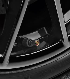 Black Wheel nipple caps for Porsche 99104460266