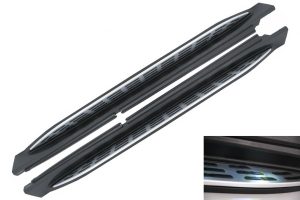 Running Boards Side Steps suitable for Mercedes GLE W167 (2019-up) with LED Courtesy Light