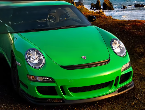 GT3 Style Front Bumper V2 with Wide Lip and Grill for Porsche 911 (997) 05-12 - Image 4