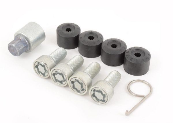 NEW GENUINE VOLKSWAGEN BALL SEAT WHEEL LOCK KIT SET OF FOUR 1K0698137A