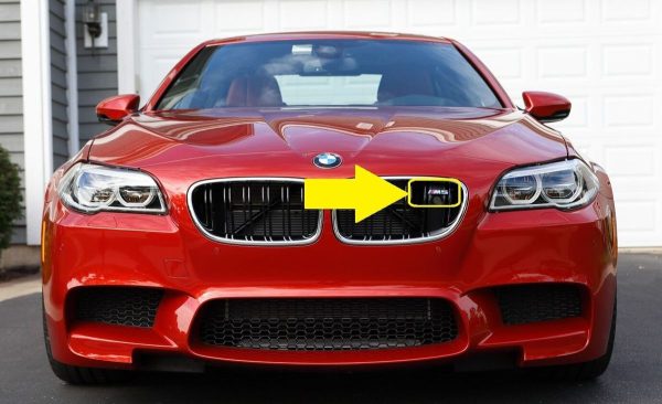 BMW NEW GENUINE 5 SERIES M5 F10 FRONT KIDNEY GRILLE LABEL STICKER BADGE EMBLEM 51138059945 - Image 2
