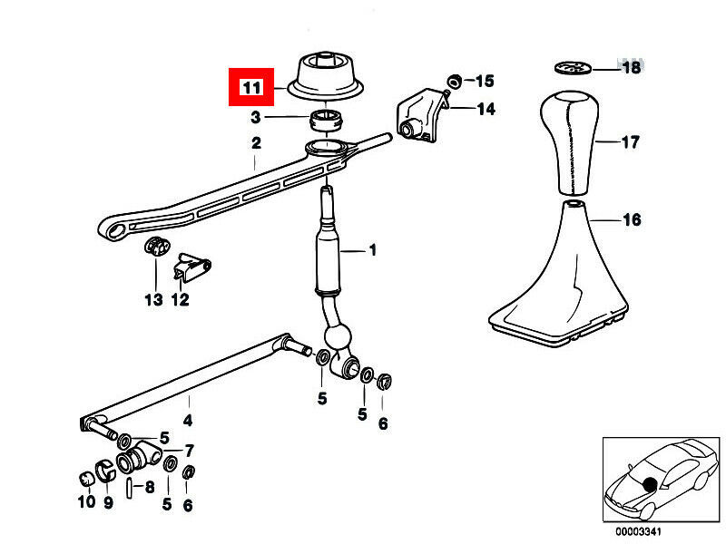 NEW GENUINE BMW 5 E34 7 E32 8 E31 MANUAL TRANSMISSION GEARBOX SHIFTER LEVER BOOT 25111220785 - Image 2