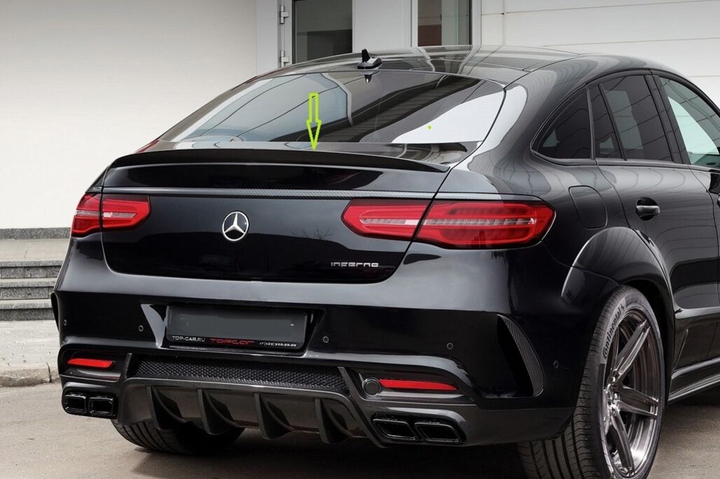 Trunk Boot Spoiler suitable for Mercedes GLE Coupe C292 (2015-2019) Piano Black - Image 7