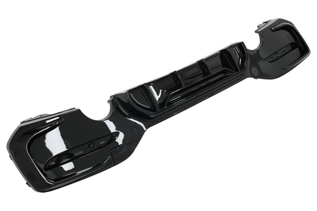 Rear Bumper Spoiler Valance Diffuser Twin Outlet Single suitable for BMW 1 Series F20 F21 LCI (2015-2019) Piano Black Competition Design - Image 5