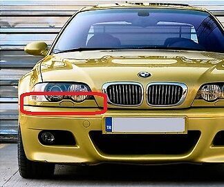 BMW NEW GENUINE 3 E46 COUPE CONVERTIBLE HEADLIGHT LOWER TRIM RIGHT O/S 51138231050 - Image 2