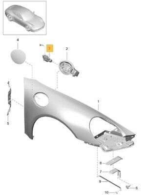 NEW GENUINE PORSCHE 981 982 BOXSTER CAYMAN 991 FUEL FILLER FLAP LOCK ACTUATOR 99150441403 - Image 2
