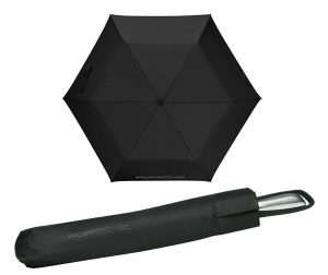 NEW GENUINE PORSCHE DRIVERS SELECTION BLACK SIDE POCKET UMBRELLA