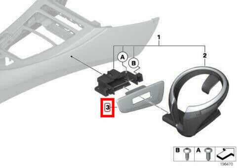 NEW GENUINE BMW Z4 SERIES E89 CENTER CONSOLE SIDE TRIM PLATE BLACK 51169181369 - Image 2