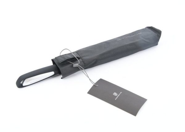 NEW GENUINE PORSCHE DRIVERS SELECTION BLACK SIDE POCKET UMBRELLA - Image 4