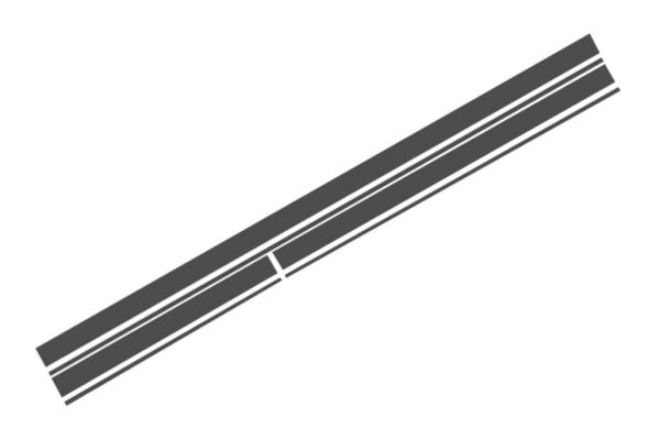 Set Sticker Side Decals & Upper Bonnet Roof Tailgate Dark Grey suitable for MERCEDES C205 Coupe A205 Cabriolet (2014-up) A45 Design Edition 1 - Image 5