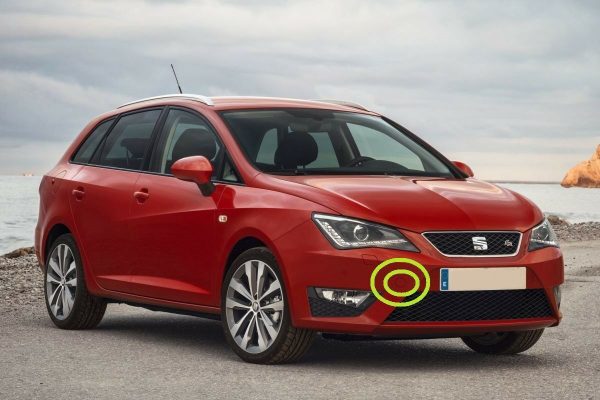 NEW GENUINE SEAT IBIZA ST 13-17 FRONT BUMPER TOW HOOK EYE COVER 6J0807241C GRU - Image 2