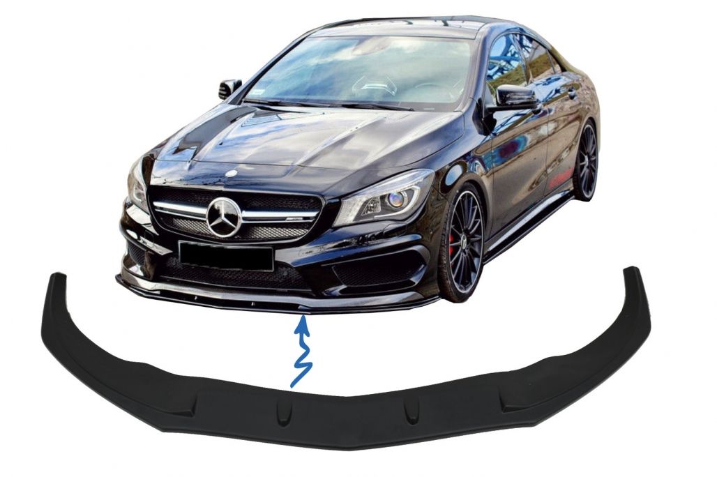 Front Bumper Spoiler Lip suitable for MERCEDES CLA45 C117 X117 (2013-2016)