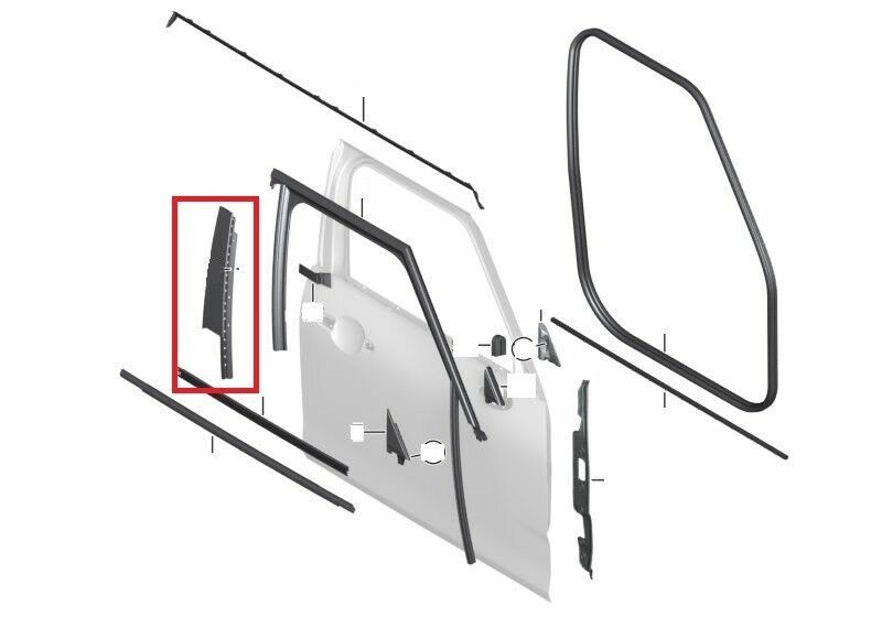 MINI NEW GENUINE CLUBMAN F54 DOOR COVER B COLUMN FRONT RIGHT O/S 51337344192 - Image 2