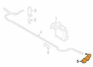 BMW 5 F10 F11 F07 NEW BUMPER HEADLIGHT O/S RIGHT WASHER SPRAY NOZZLE 61677377668 - Image 2